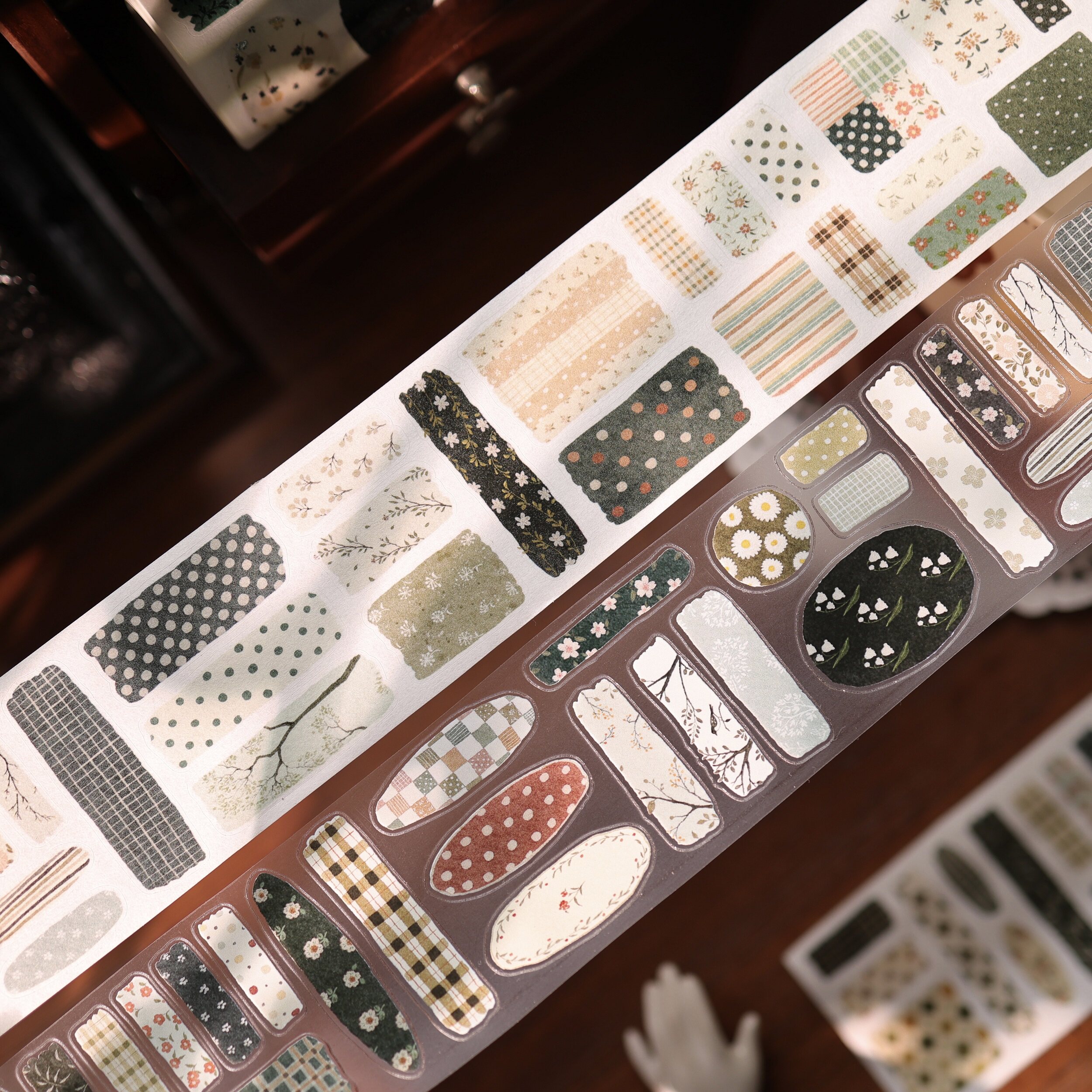 Washi Tape Set - YiEr Studio Vintage Floral Patchwork Washi
