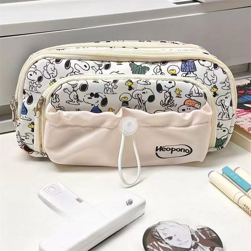 Pencil Case Large - Cartoon Snoopys Series Drawstring Pencil Case