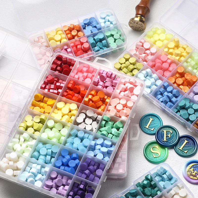 Wax Seal Stamp Kit - Retro Sealing Wax Beads Set 10-15