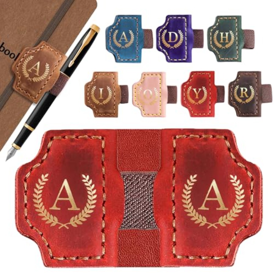 Bookmark Magnetic Clip - Latest Arrival26 Letters Magnetic Leather Bookmark