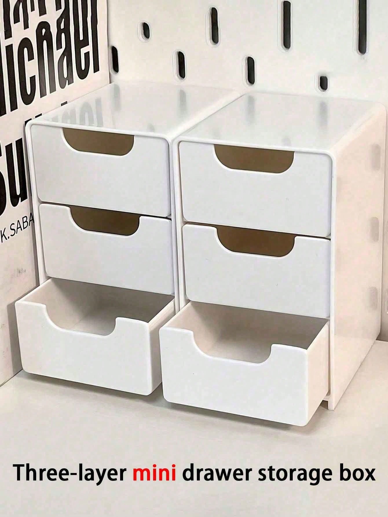 Stationery And Office Supply Stores - 1pc Mini 3-Tier ABS Plastic Desktop