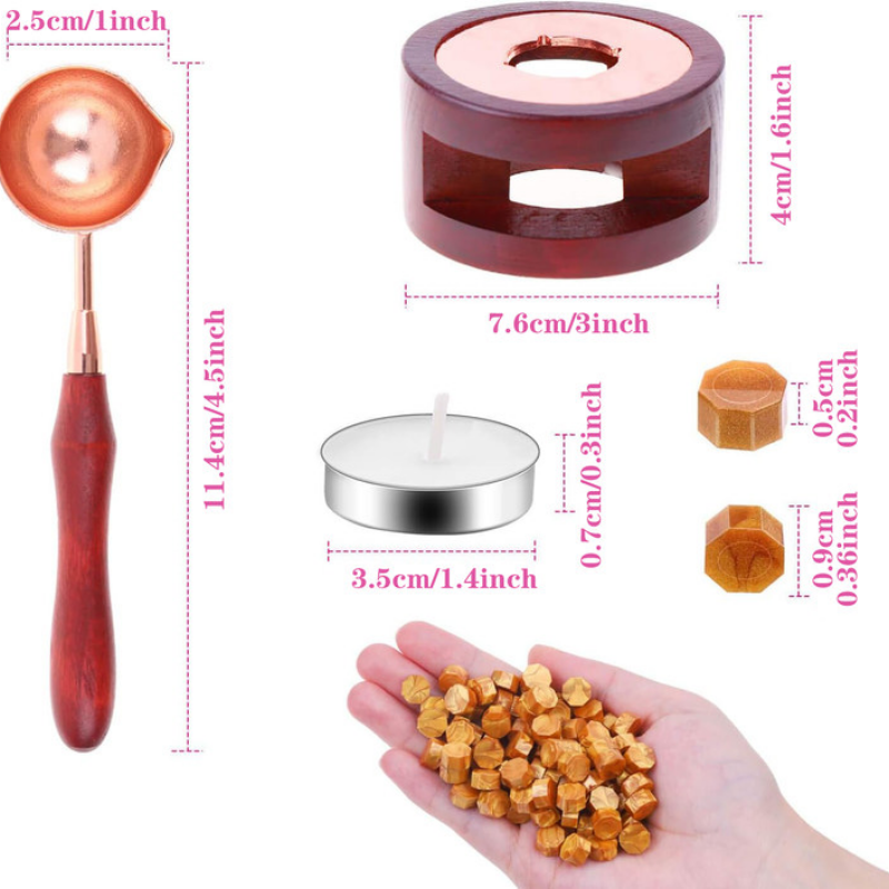 Wax Seal Set Includes 200 Gold - Wax Seal Stamp Kit ulasan dan harga
