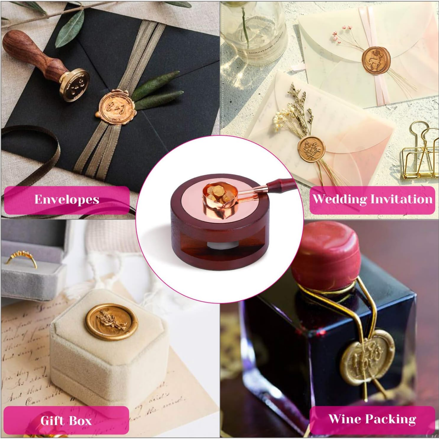 Wax Seal Set Includes 200 Gold - Wax Seal Stamp Kit ulasan dan harga