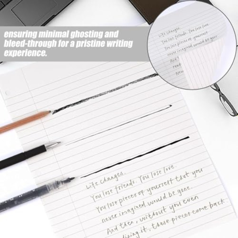 100 Sheets Loose Leaf Paper, 8 - Paper Punch 3 Hole ulasan dan harga