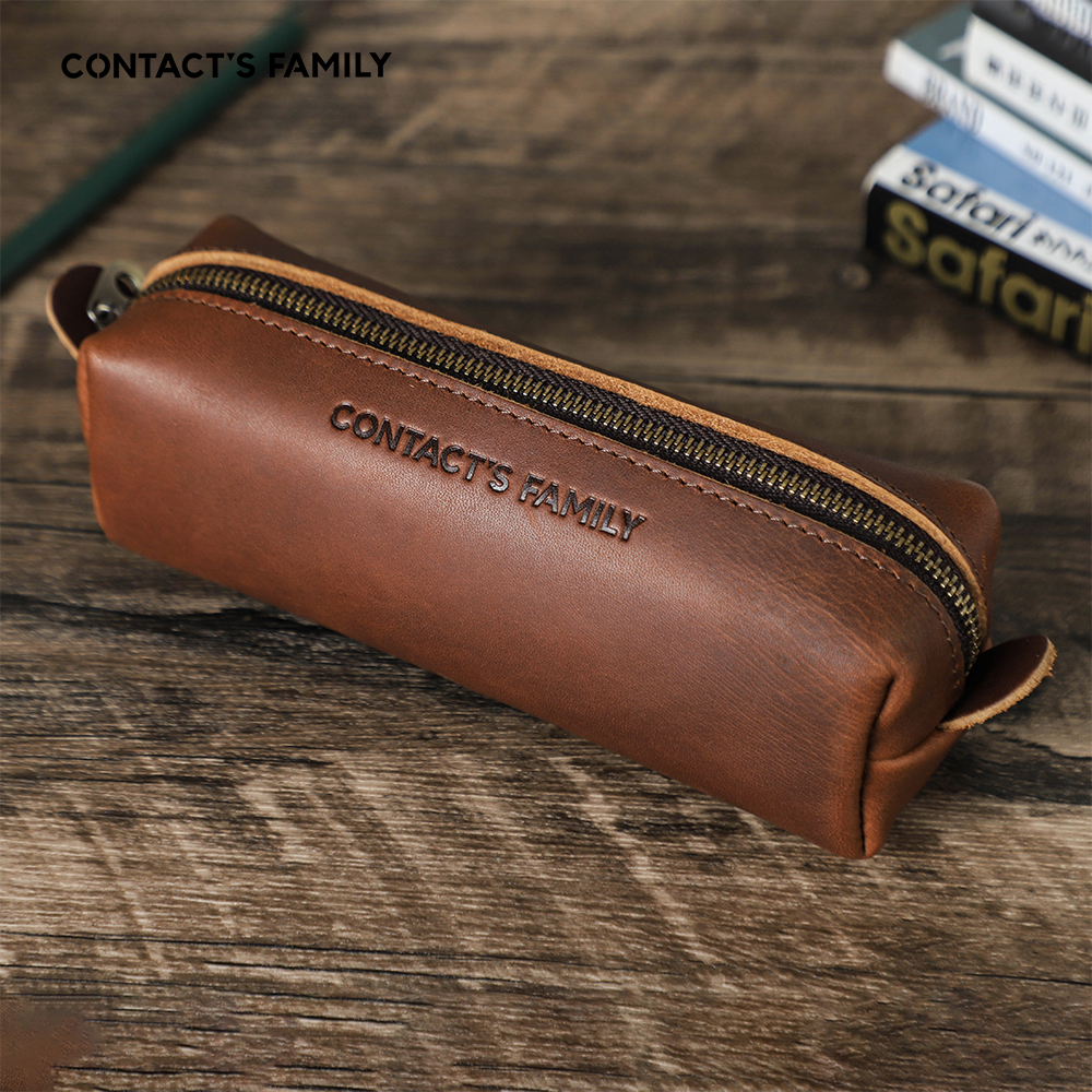 Retro Leather Pencil Case High - Stationery Supply Business ulasan dan harga
