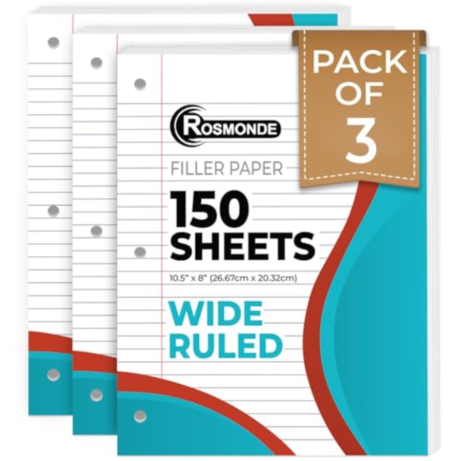 Loose Leaf Paper, 450 Sheets,, - Paper Punch 3 Hole ulasan dan harga