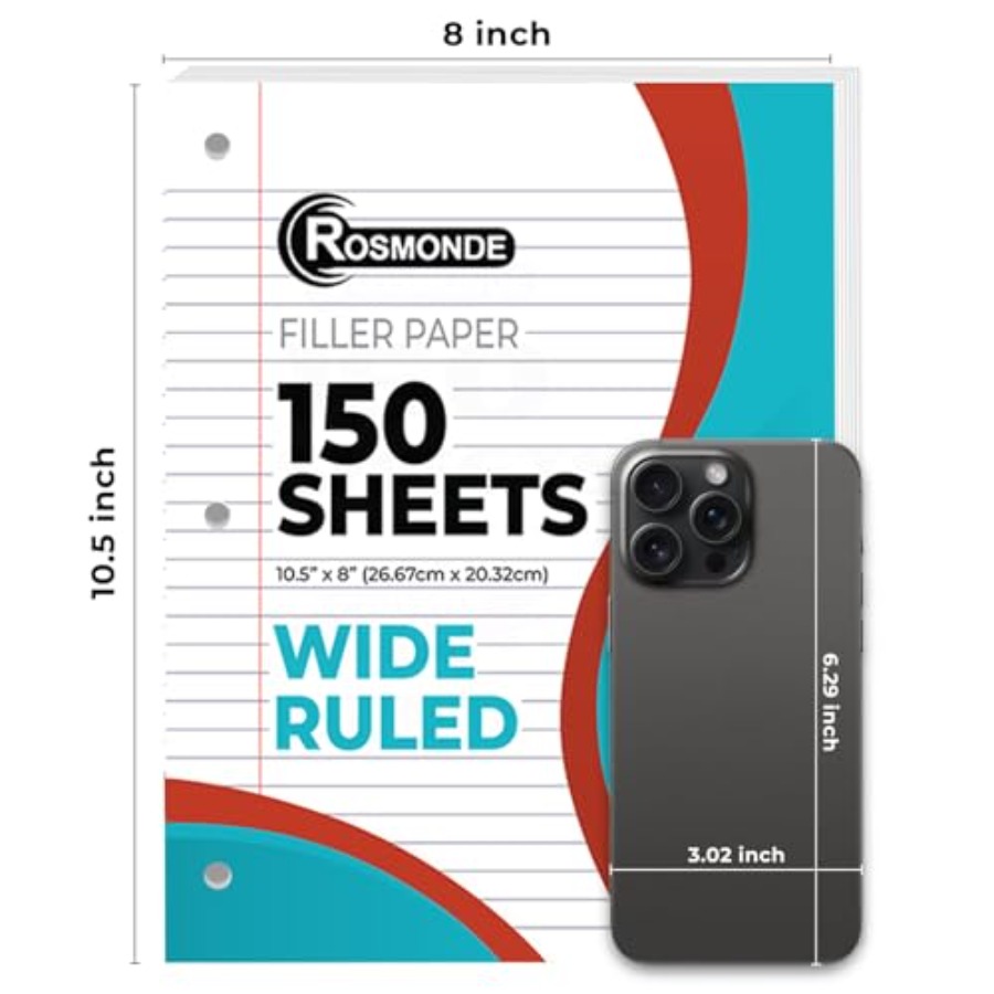 Loose Leaf Paper, 450 Sheets,, - Paper Punch 3 Hole ulasan dan harga