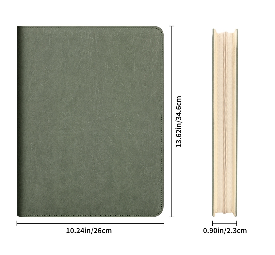 New A4 Zippered Padfolio Folde - Portfolio Folder Zip ulasan dan harga