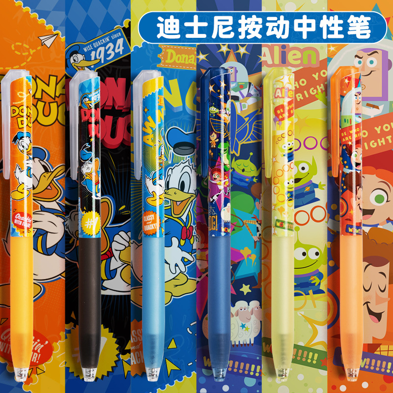 Disney 3pcs/set Retractable Ge - Gel Ink Pen Set ulasan dan harga
