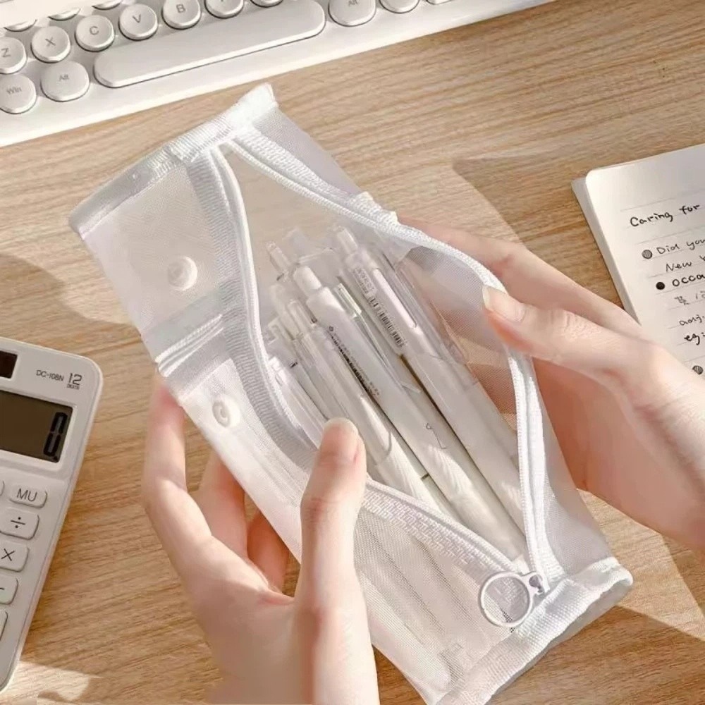 Minimalist Transparent Pencil  - Pencil Case Large ulasan dan harga