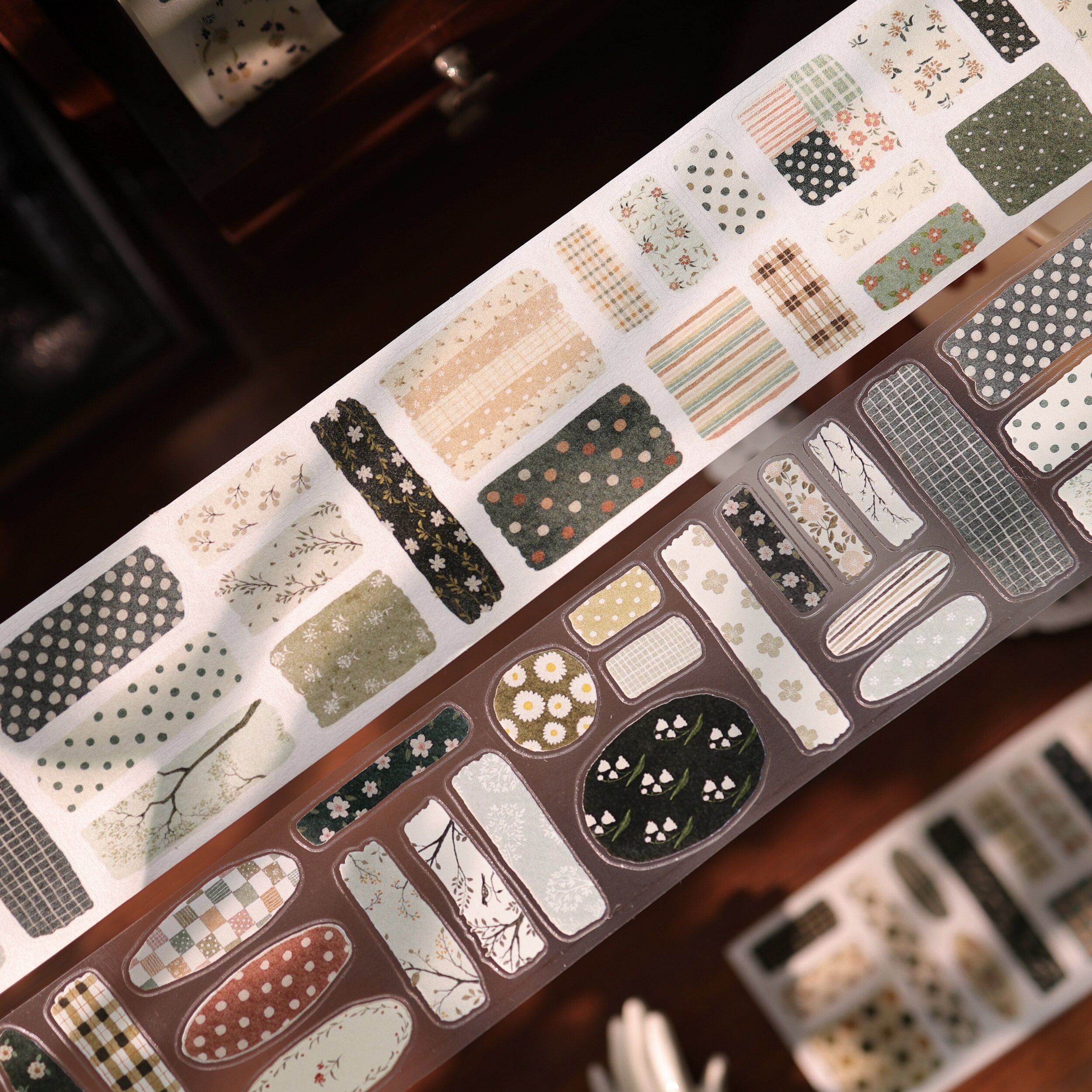 YiEr Studio Vintage Floral Pat - Washi Tape Set ulasan dan harga