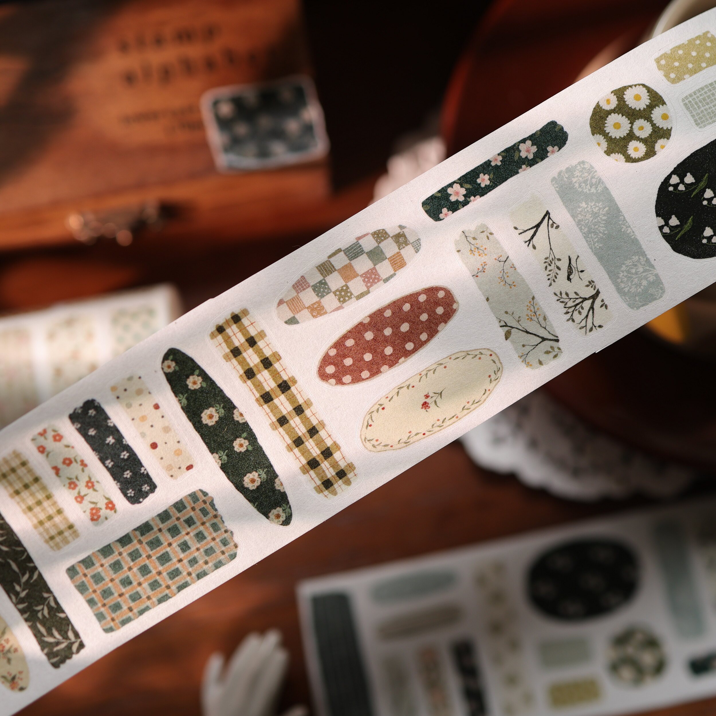 YiEr Studio Vintage Floral Pat - Washi Tape Set ulasan dan harga