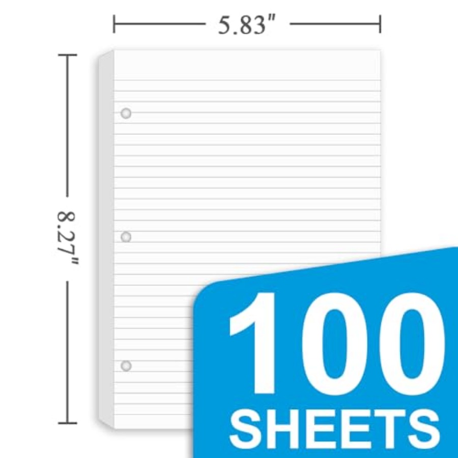 3 Pack Half Letter Lined Paper - Paper Punch 3 Hole ulasan dan harga