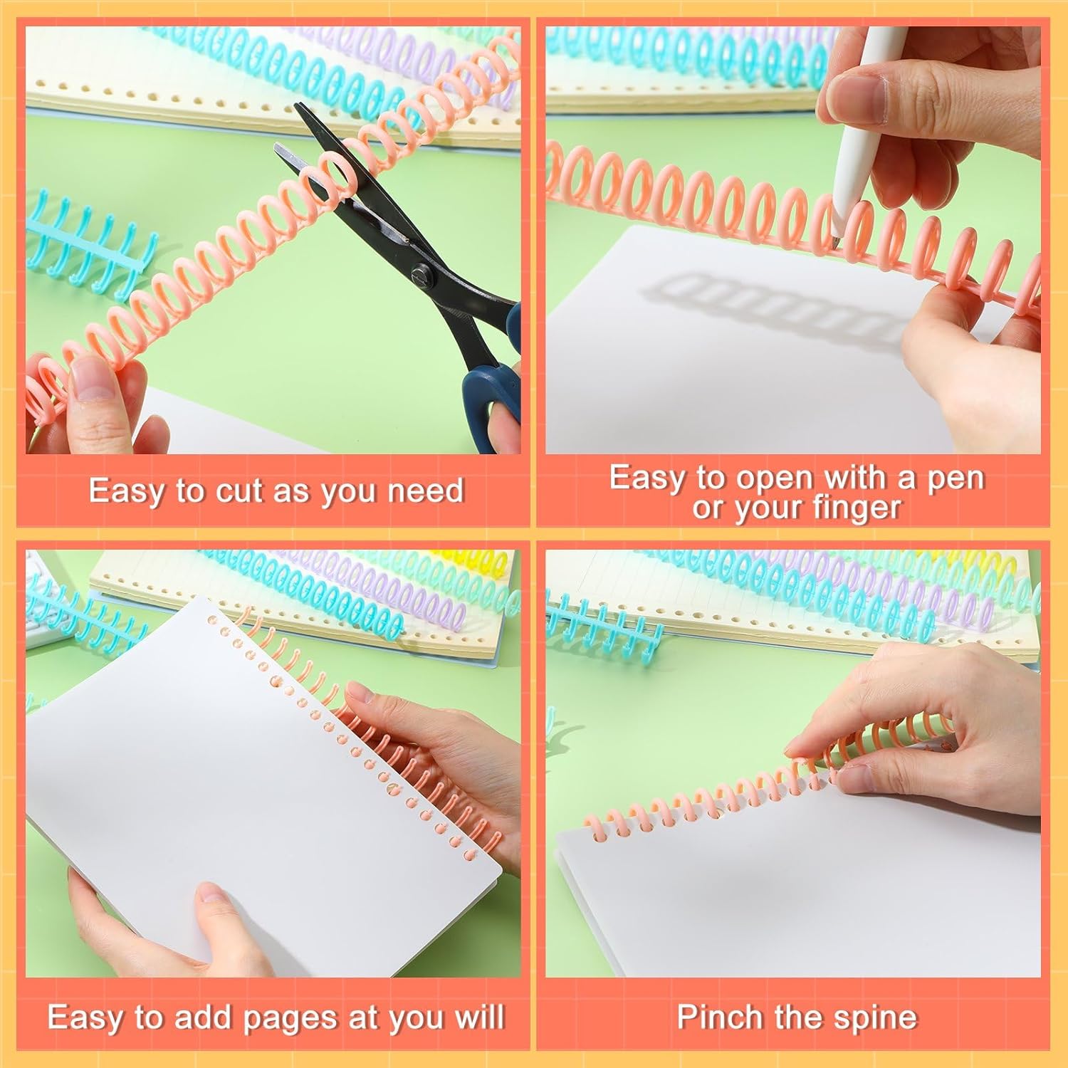 50 Pcs Comb Binding Spines 1/2 - Binding Comb Plastic ulasan dan harga