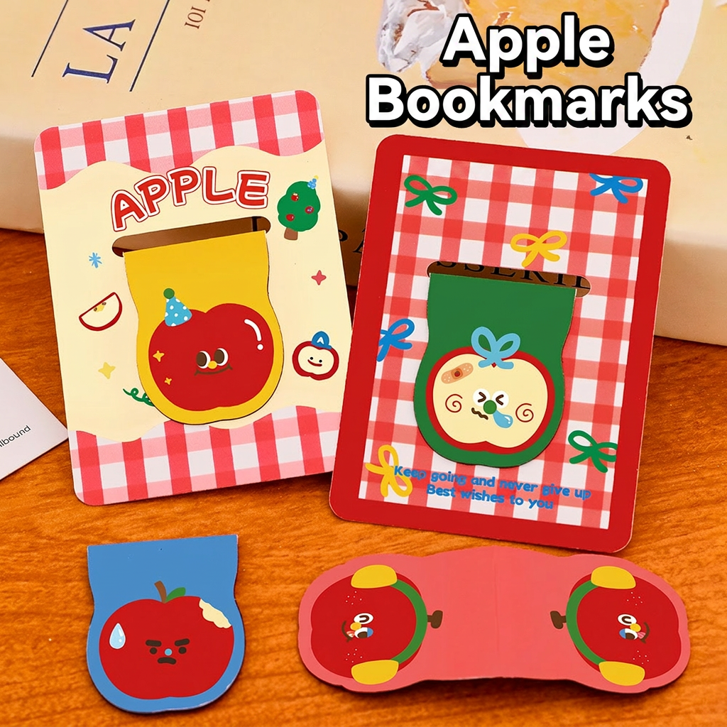 Cute Apple Shaped Magnetic Boo - Paperclip Magnetic Set ulasan dan harga
