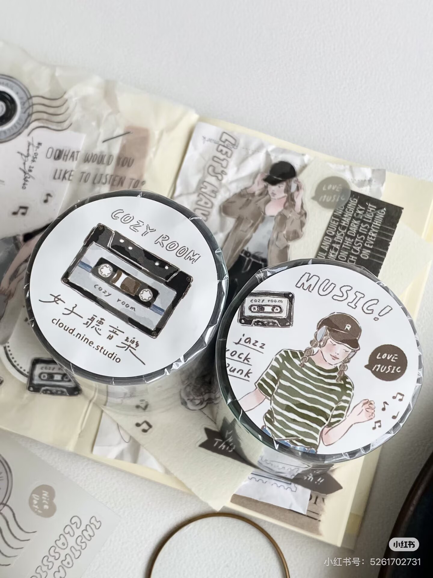Cloud Nine Studio Vintage List - Washi Tape Set ulasan dan harga