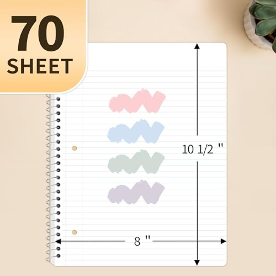 Spiral Notebooks, 1-Subject, 4 - Paper Punch 3 Hole ulasan dan harga