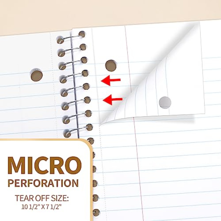 Spiral Notebooks, 1-Subject, 4 - Paper Punch 3 Hole ulasan dan harga
