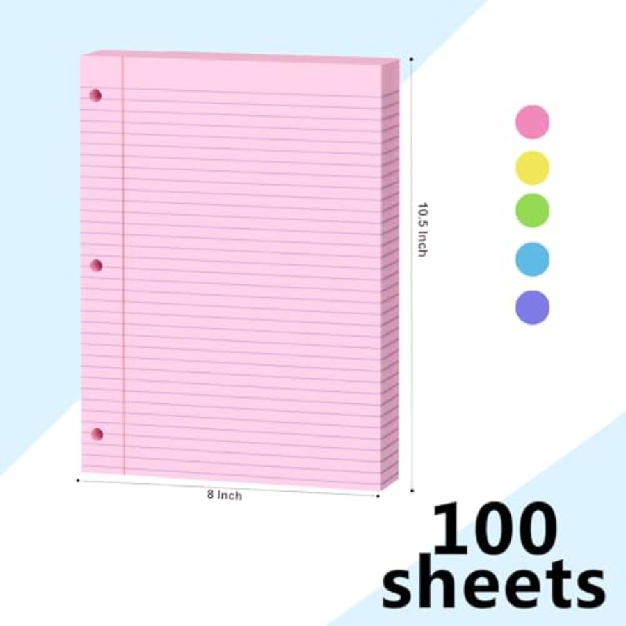Loose Leaf Paper 00 Sheets Col - Paper Punch 3 Hole ulasan dan harga