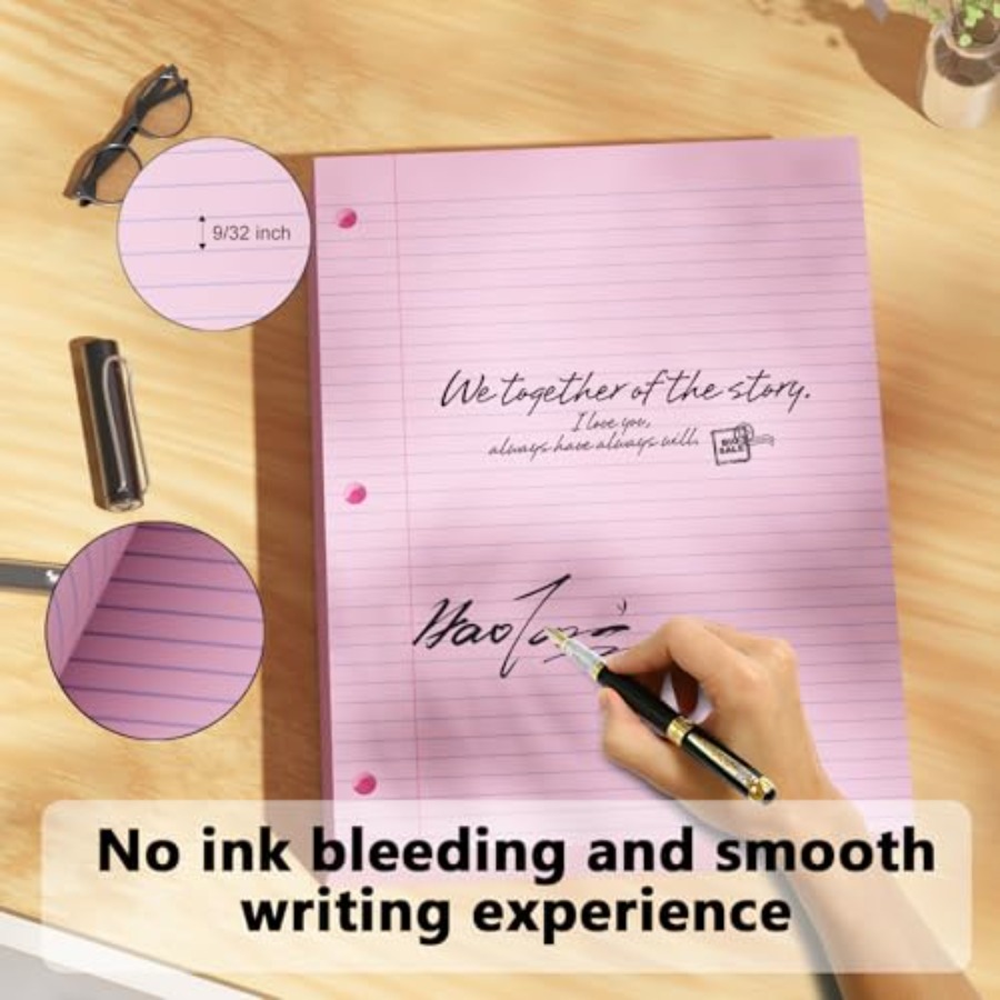 Loose Leaf Paper 00 Sheets Col - Paper Punch 3 Hole ulasan dan harga