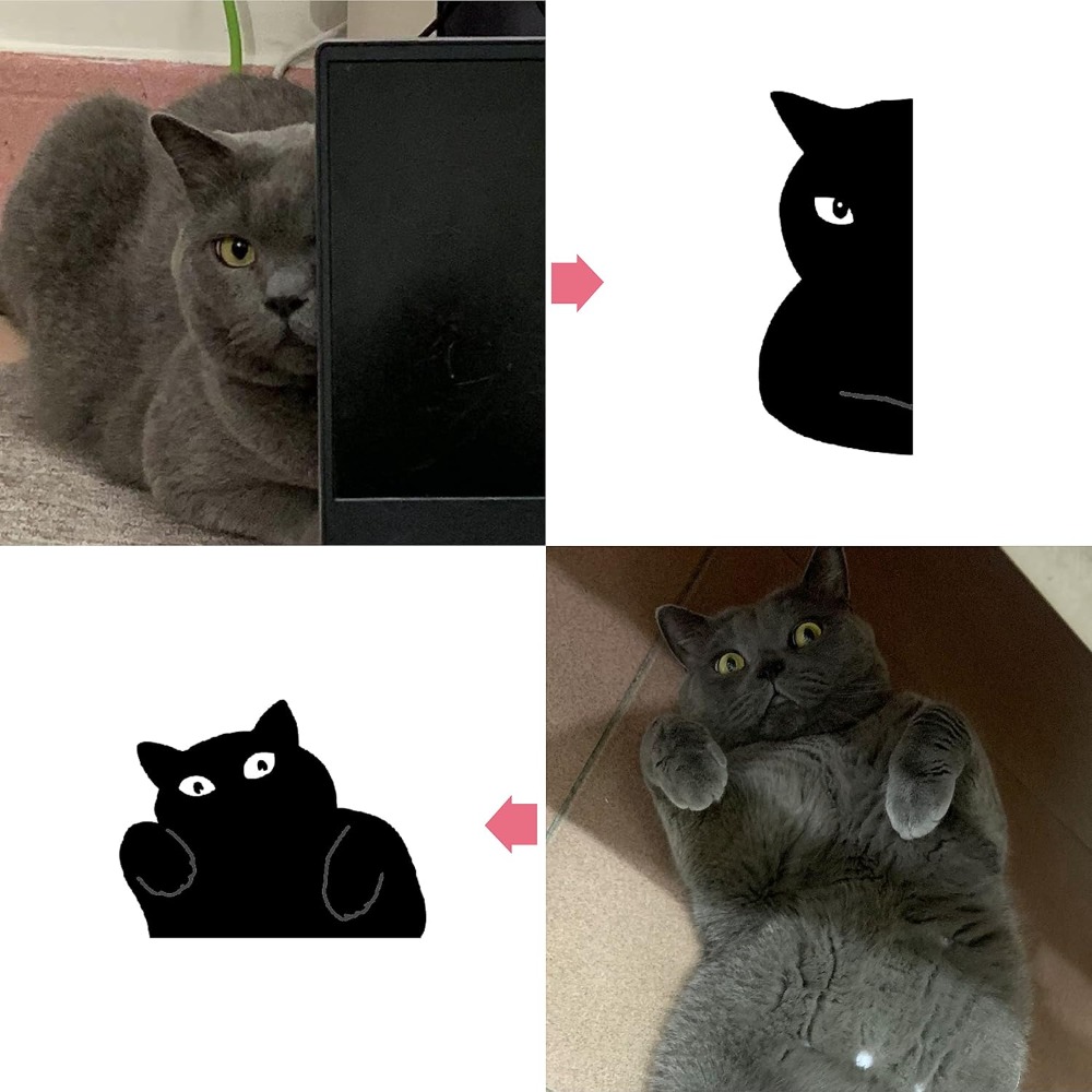 6 Cute Cat Magnetic Bookmarks  - Paperclip Magnetic Set ulasan dan harga