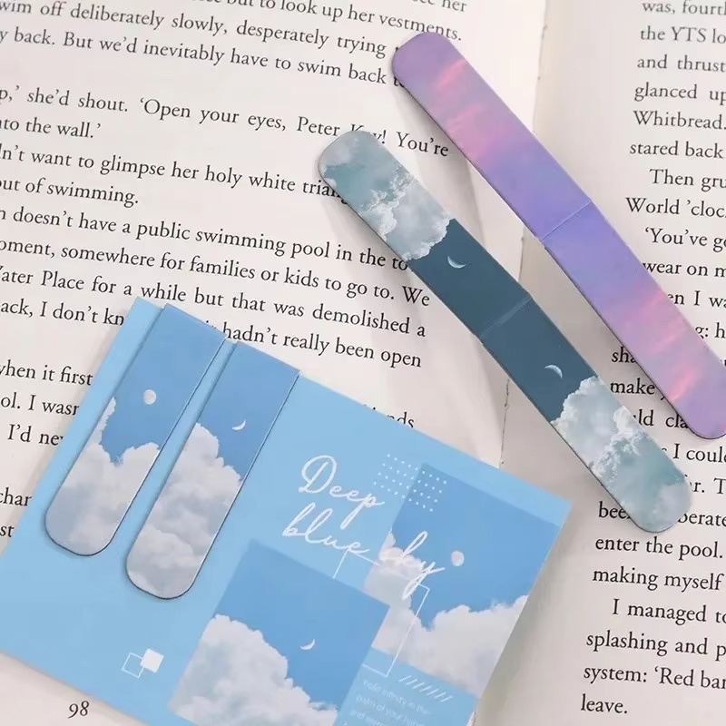 2pcs Fantasy Landscape Bookmar - Bookmark Magnetic Clip ulasan dan harga