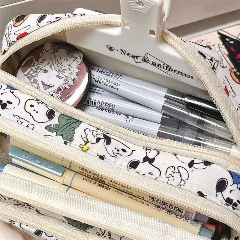 Cartoon Snoopys Series Drawstr - Pencil Case Large ulasan dan harga