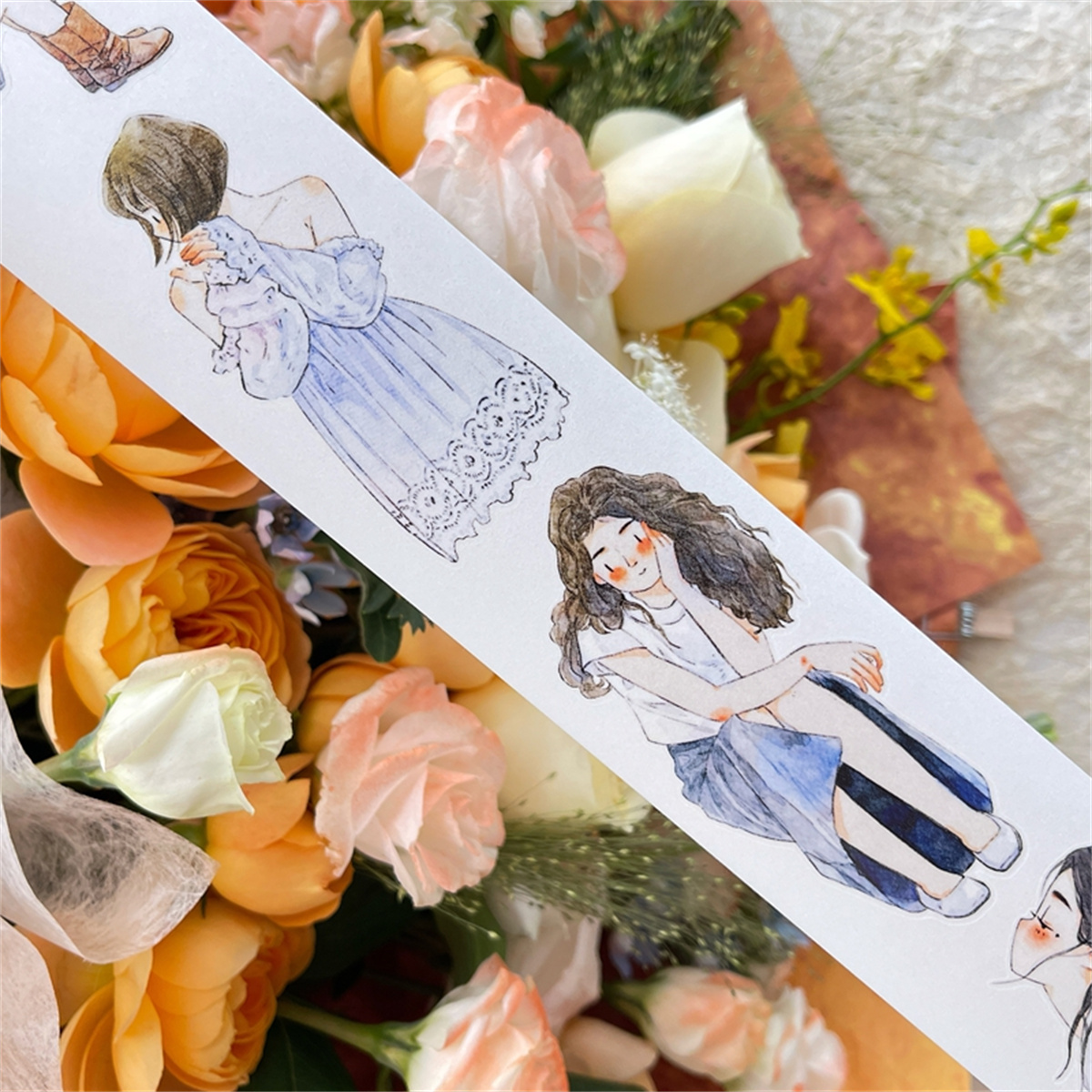 DingDing Studio Vintage Waitin - Washi Tape Set ulasan dan harga