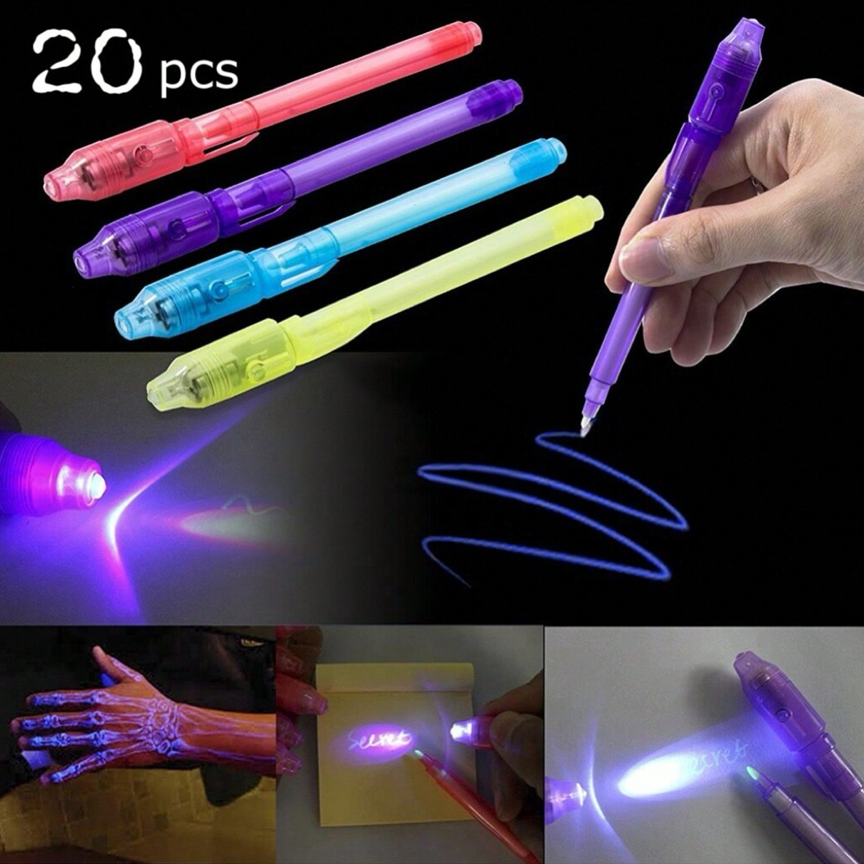 20PCS Invisible Ink Pen Set -  - Highlighter Set Pastel ulasan dan harga