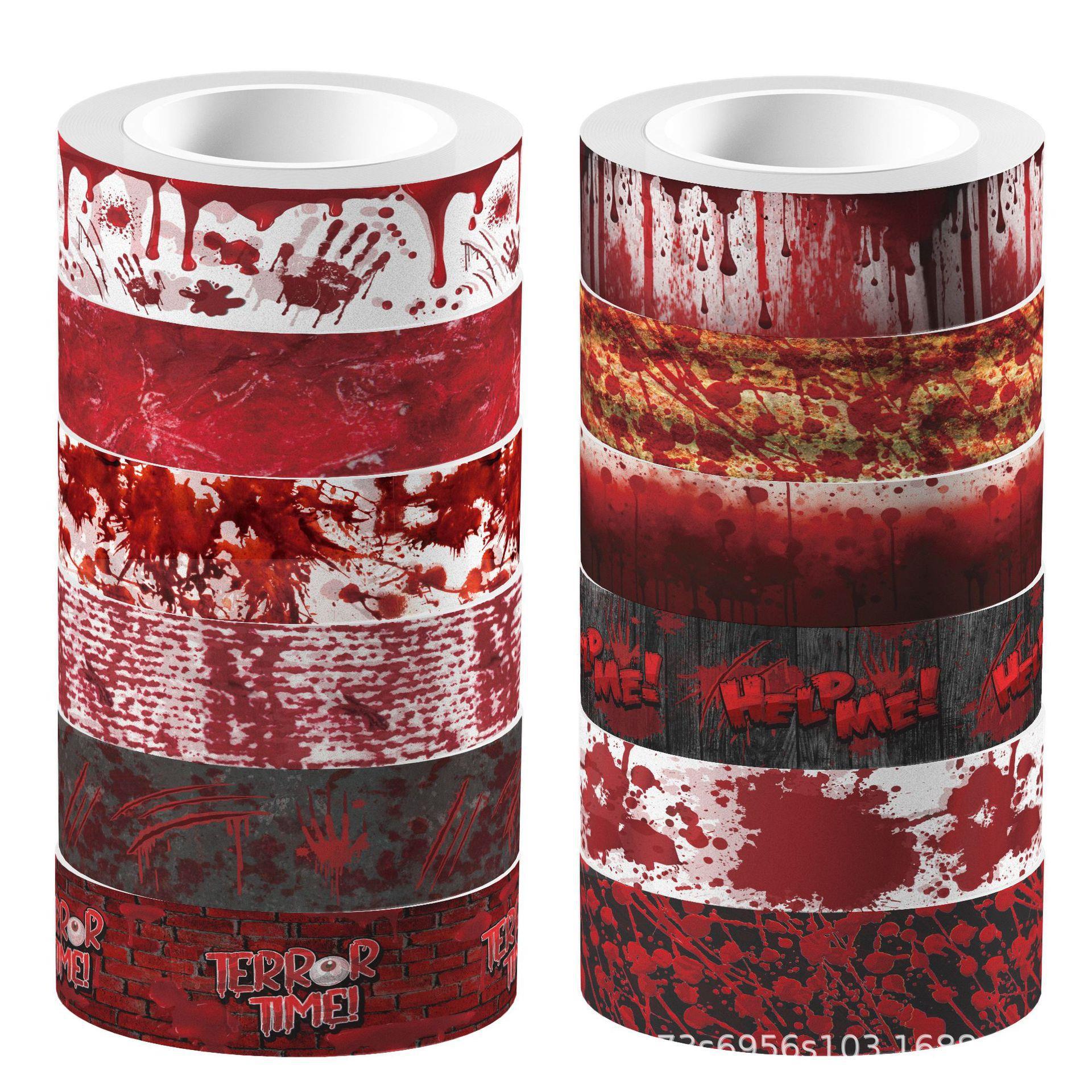 Halloween Bloody Hand Bleeding - Washi Tape Set ulasan dan harga