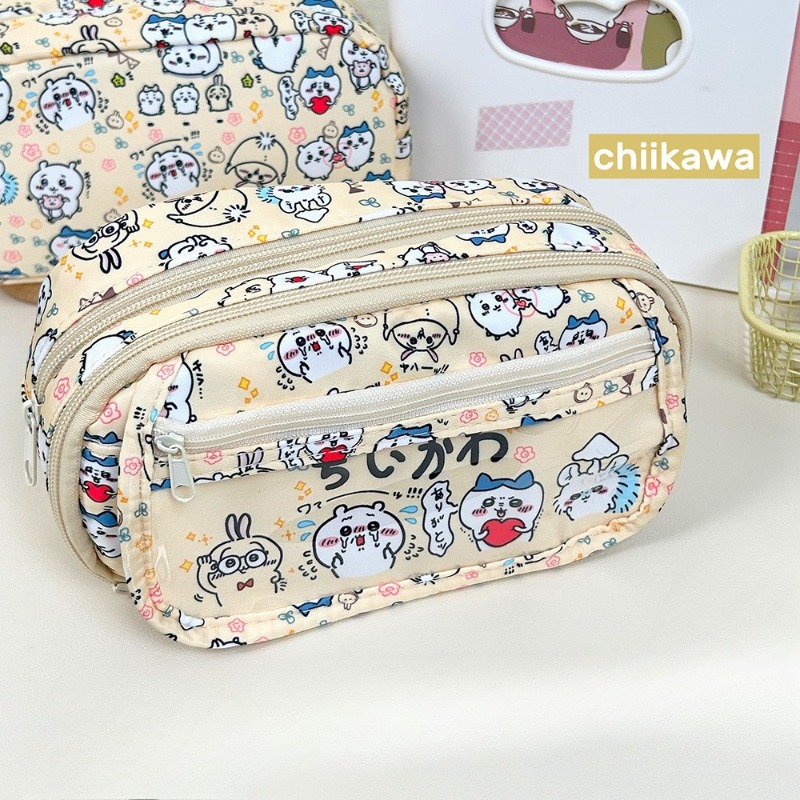 Chiikawa Cartoon Print Pencil  - Pencil Case Large ulasan dan harga