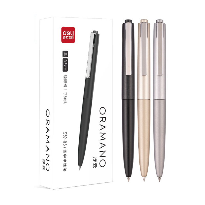 Deli 3pcs 0.5mm/0.7mm Black In - Stationery Supply Business ulasan dan harga