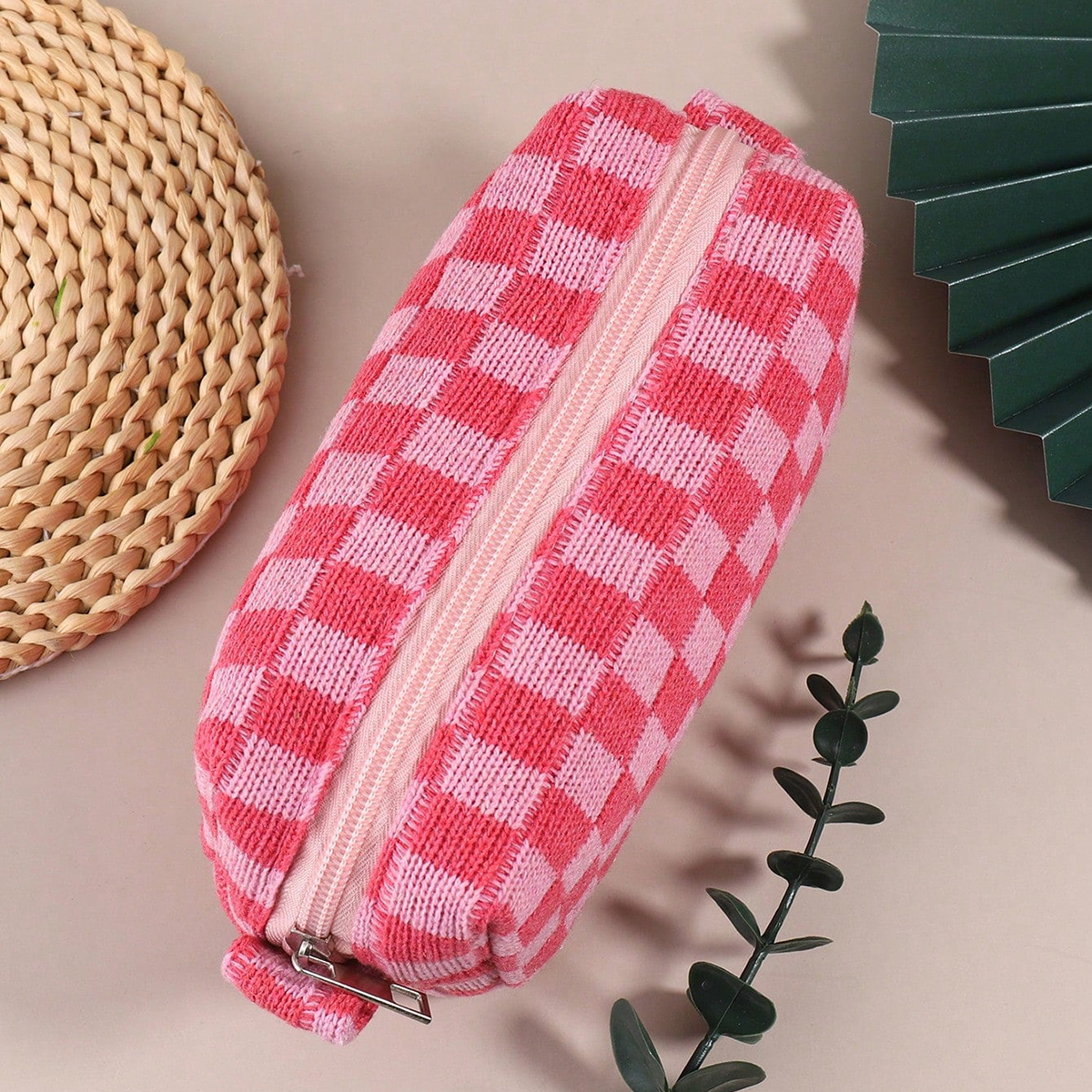 1PC Pink Checkered Single-Laye - Stationery Office And School Supply Stores ulasan dan harga