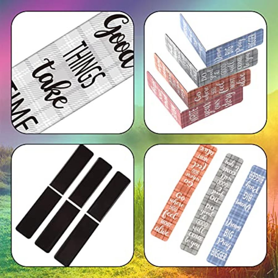 60 Pieces Inspirational Magnet - Bookmark Magnetic Clip ulasan dan harga