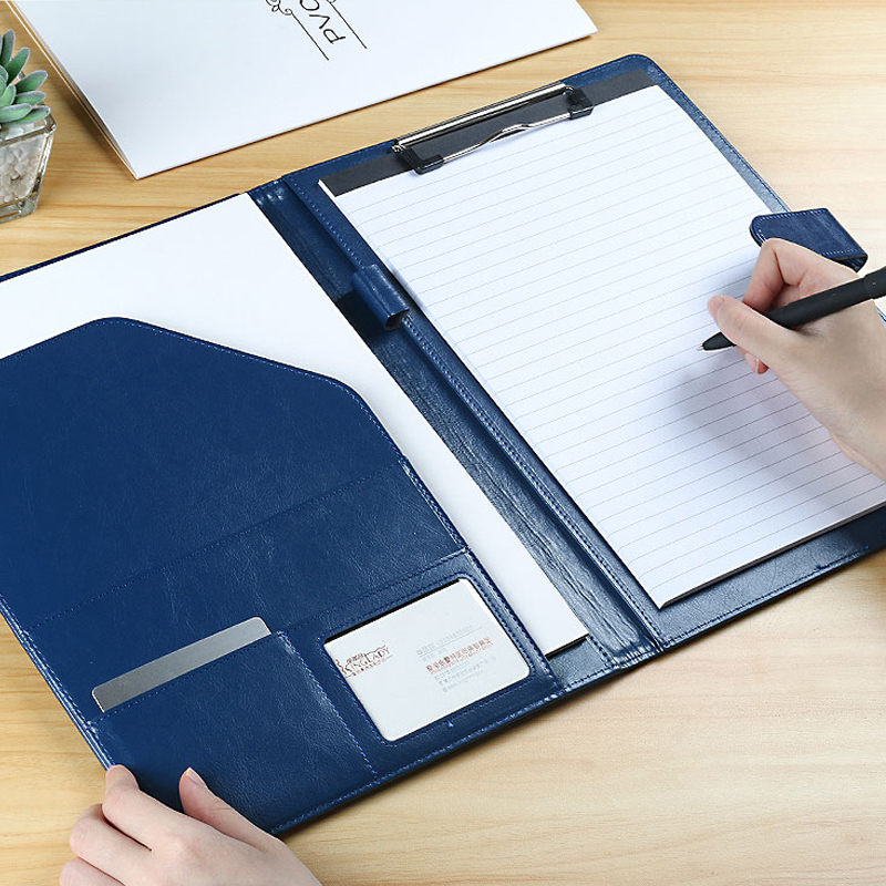 Black A4 Leather Padfolio Port - Portfolio Folder Zip ulasan dan harga