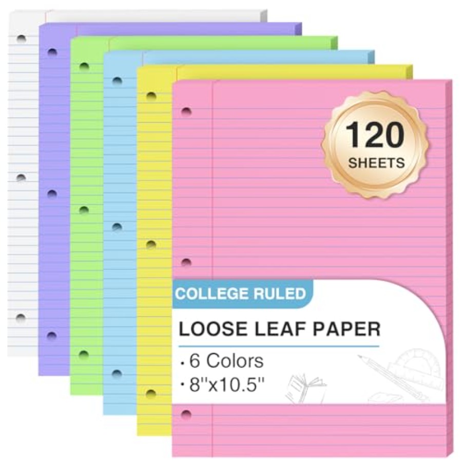 120 Sheets Loose Leaf Paper 8  - Paper Punch 3 Hole ulasan dan harga