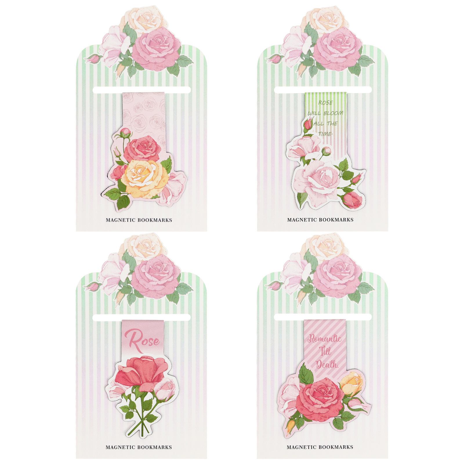Pink Rose Blossom Alien Magnet - Bookmark Magnetic Clip ulasan dan harga