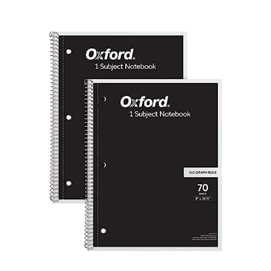 Spiral Notebook 2 Pack, 1 Subj - Paper Punch 3 Hole ulasan dan harga