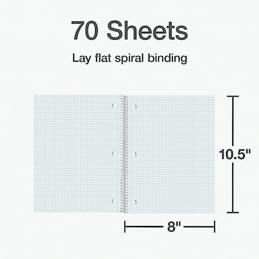 Spiral Notebook 2 Pack, 1 Subj - Paper Punch 3 Hole ulasan dan harga