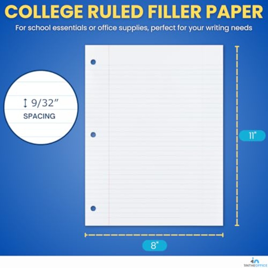 Loose Leaf Paper College Ruled - Paper Punch 3 Hole ulasan dan harga