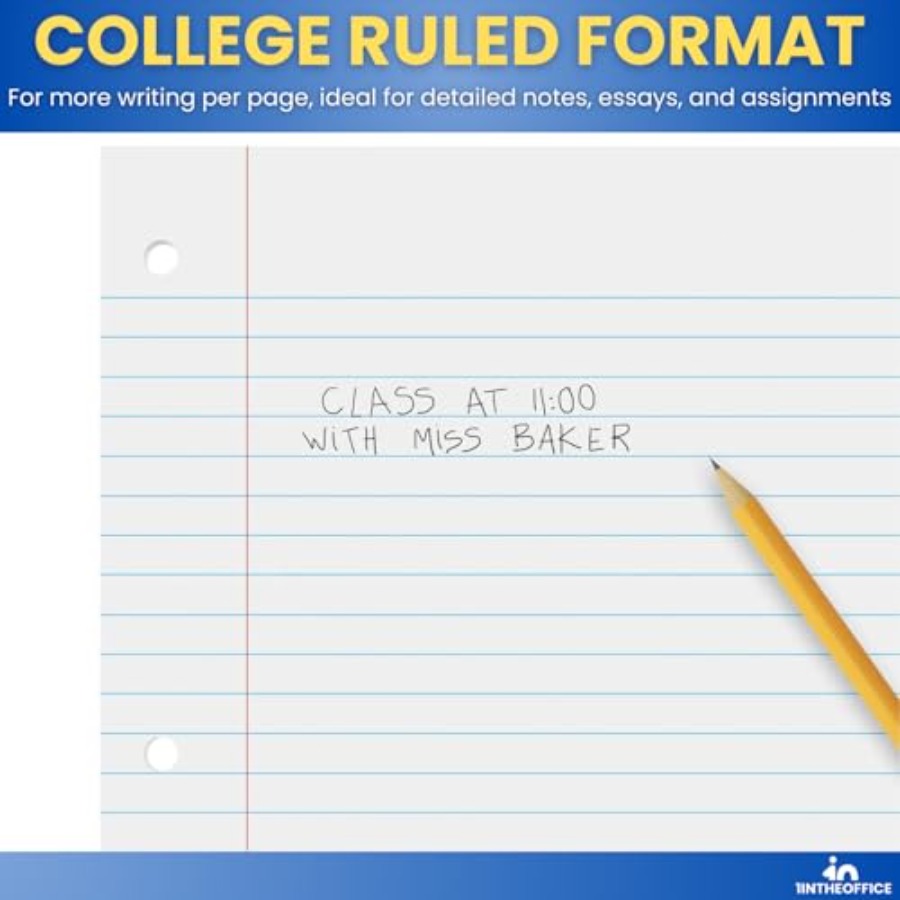 Loose Leaf Paper College Ruled - Paper Punch 3 Hole ulasan dan harga