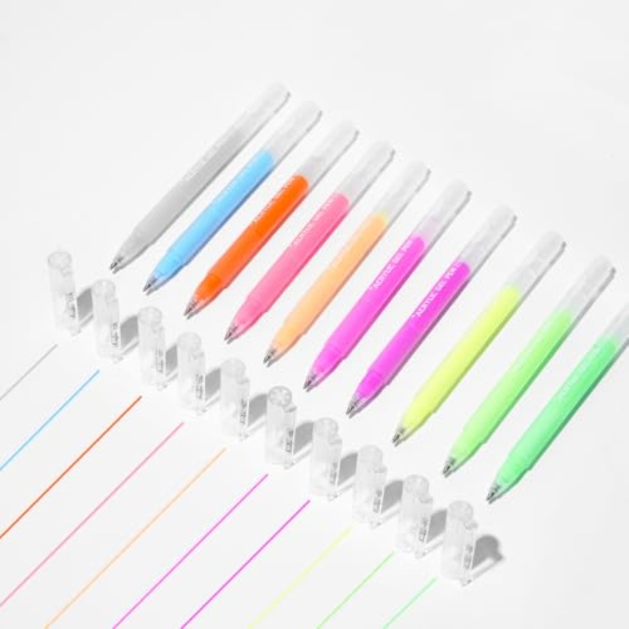 ROSYMENG 10 Colors Acrylic Gel - Gel Ink Pen Set ulasan dan harga