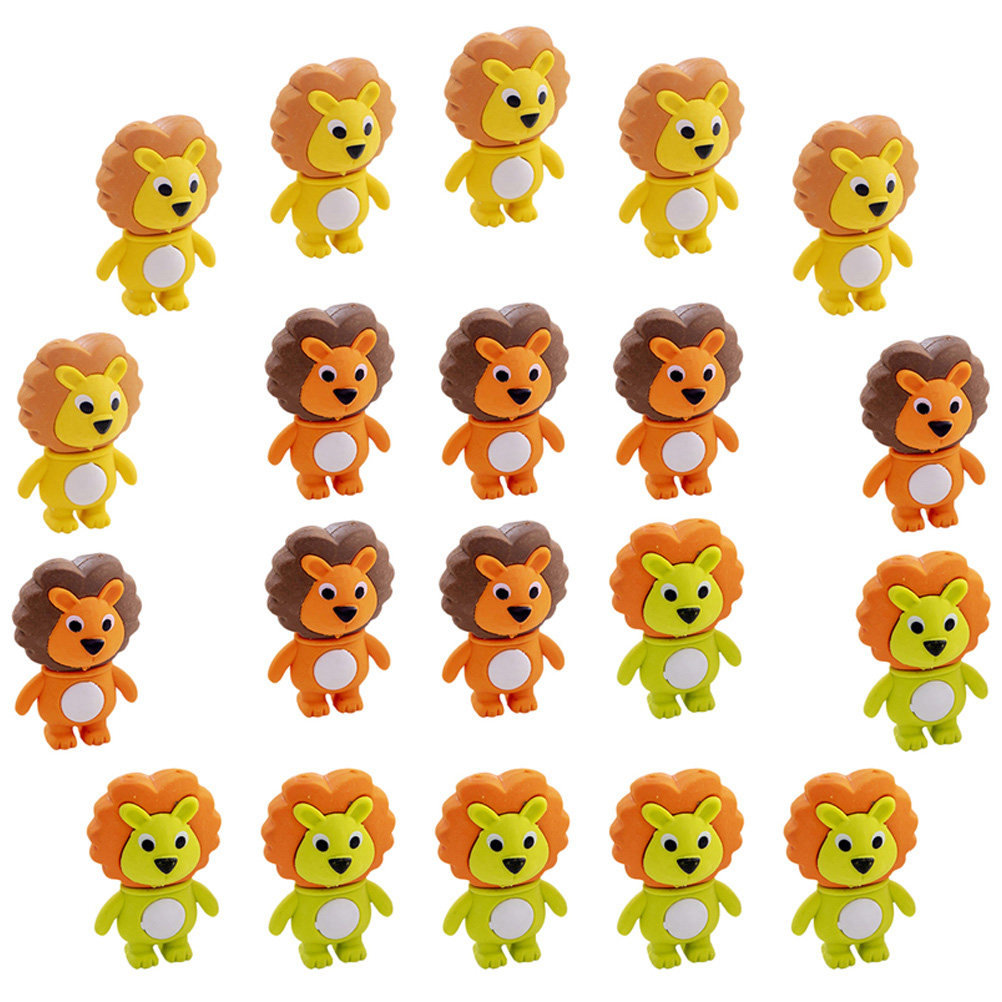 20Pcs Lion Rubber Erasers Cart - Lion Stationery & Office Supply(Kunshan)Co.Ltd ulasan dan harga