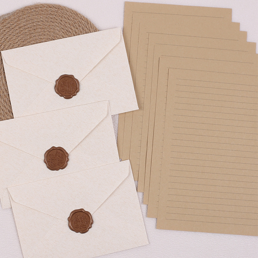 Stationery Set with Envelopes  - Wax Seal Stamp Kit ulasan dan harga
