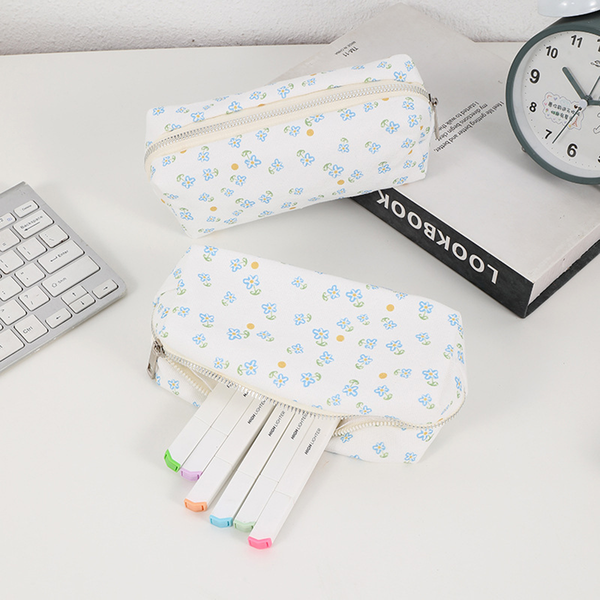Simple floral printed pencil c - Stationery Office And School Supply Stores ulasan dan harga
