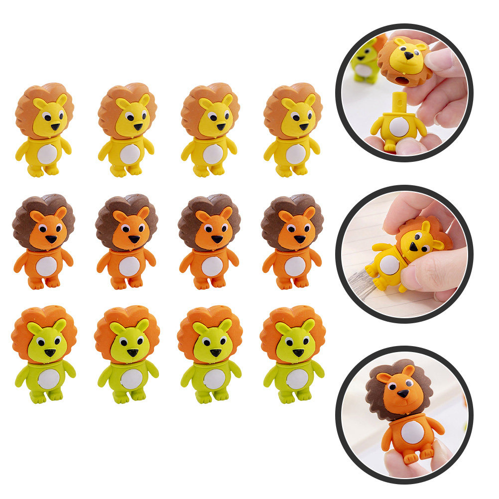 20Pcs Adorable Lion Erasers Ki - Lion Stationery & Office Supply(Kunshan)Co.Ltd ulasan dan harga