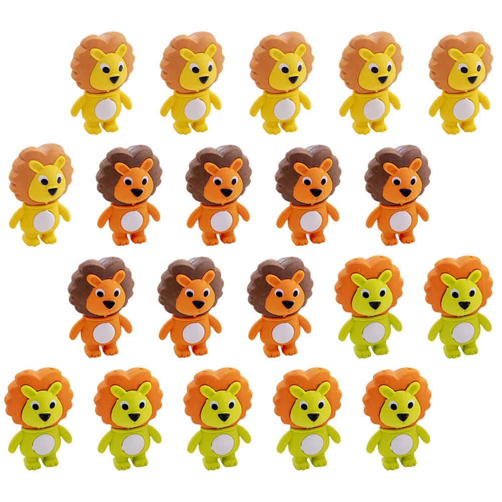 20Pcs Adorable Lion Erasers Ki - Lion Stationery & Office Supply(Kunshan)Co.Ltd ulasan dan harga
