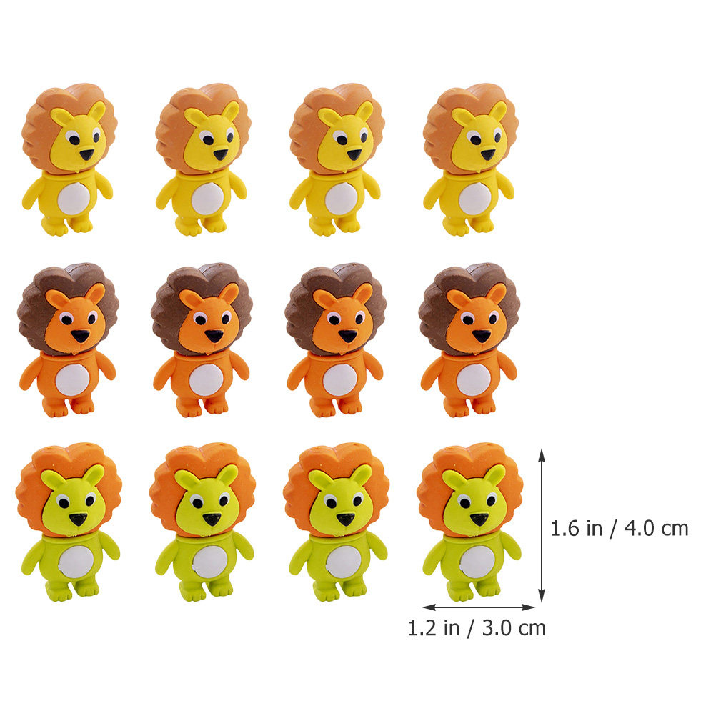 20Pcs Adorable Lion Erasers Ki - Lion Stationery & Office Supply(Kunshan)Co.Ltd ulasan dan harga