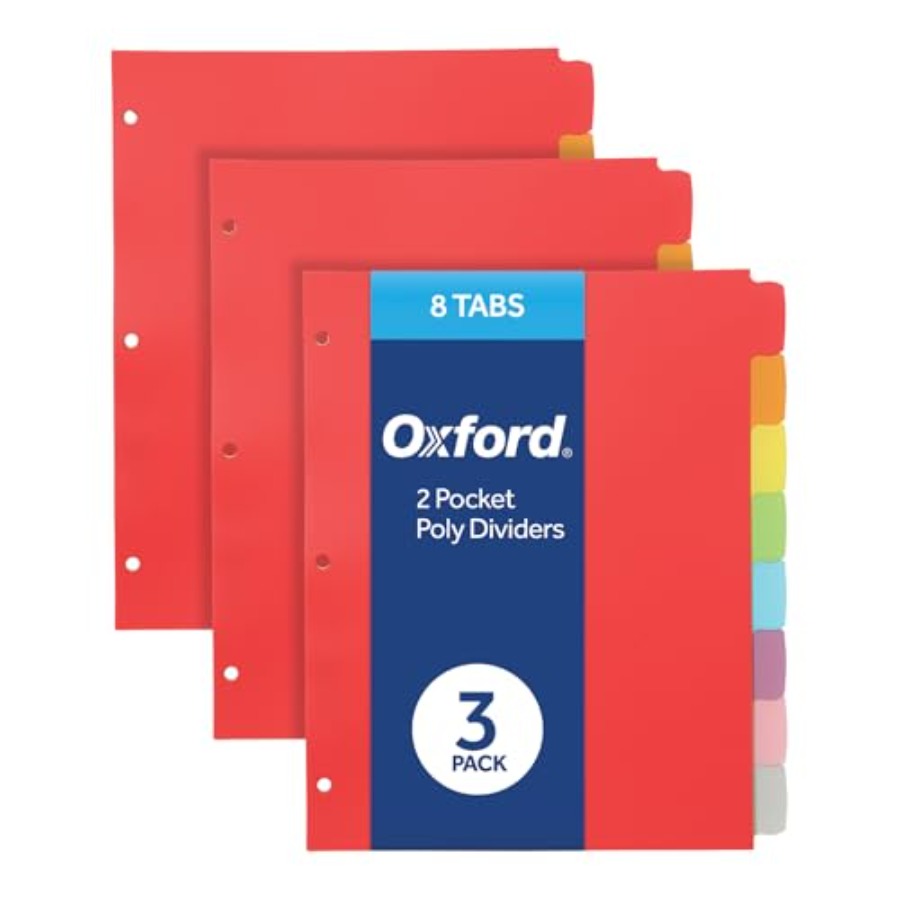 Poly Binder Dividers, 3 Hole P - Binding Comb Plastic ulasan dan harga