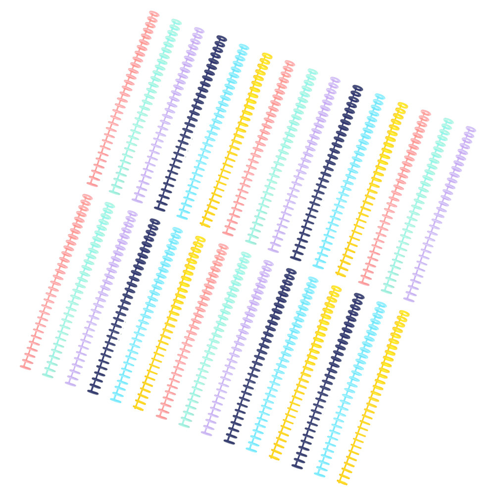 30Pcs Loose Leaf Binder Rings  - Binding Comb Plastic ulasan dan harga